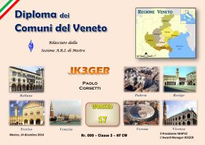 Diploma dei Comuni Del Veneto
